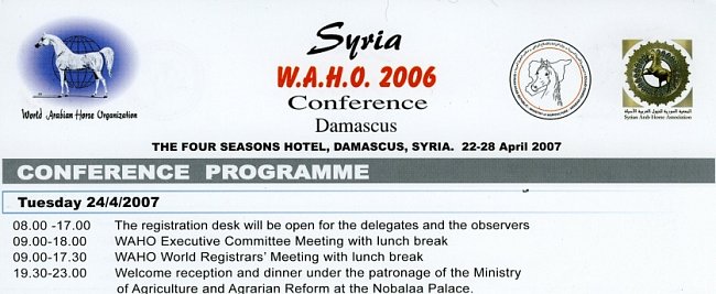 2007 April - Conference Programme